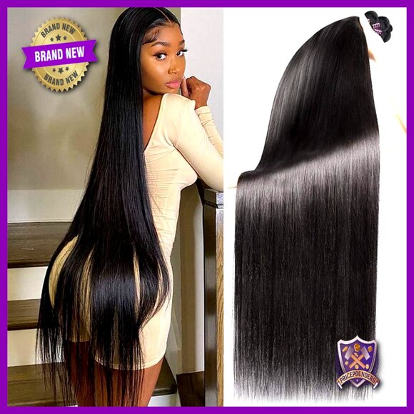 Brazilian Virgin Human Hair Extensions 4 Bundles 20-26 Inches Straight main image 6
